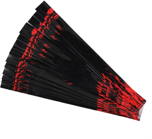 Bogenschießen-Schaft-Dekorationswerkzeug, wärmeschrumpfbarer Aufkleber, 15 Stück, wasserdicht und kratzfest