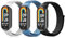 aceyoon Elastische Nylon Armband nur Kompatibel mit Xiaomi Smart Band 9 /Mi Band 8, 3 Stück Verstellbare Sport Armbänder für Xiaomi Mi Band 8 / Mi Band 9