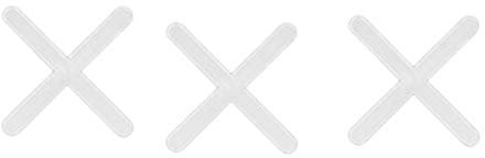 Yuecoom 2000 Pezzi Croci per Piastrelle Carta da Cucitura Strumento per Graffatura per Piastrelle Distanziatore per Piastrellista in Ceramica Croce in Plastica per Piastrelle (2MM)