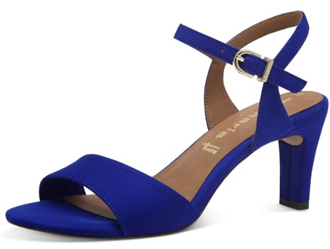Tamaris Sandalette Damen Vegan Elegant blau,EU 40
