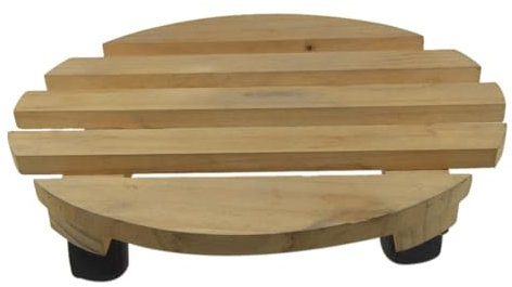 yupeuooe Porte Plant a roulettes 30cm, Support de Plant Mobile avec roulettes universellesm, Plateau Roulant Noir avec Roues 360°, Chariot Plant pour Intérieur Extérieur Maison Jardin