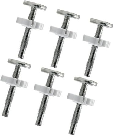 GARVALON Gewindespindelstangen M10 für Haustier Sicherheitstor Wandhalterung ohne Bohren Kunststoff und Metall 6 Stück