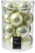 Weihnachtskugeln Glas 8cm 16 Stück - matt & glänzend - Große Christbaumkugeln Weihnachtsbaumkugeln für Weihnachten - Christbaumschmuck & Weihnachtsbaumschmuck - Hell Minze