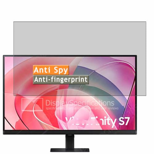 Vaxson TPU Pellicola Privacy, compatibile con Samsung ViewFinity S7 S27D702E 27 Monitor, Screen Protector Film Filtro Privacy [Non Vetro Temperato]