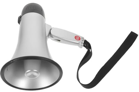 KOMBIUDA Handheld Megaphone Mit Aufnahmefunktion Für Sportevents Rallies Und Notfälle Leicht Und Tragbar Für Laute Ansprachen Und Durchsagen