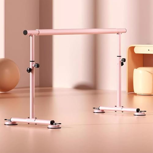 Mixtric Tanzstange Für Zuhause, Ballettstange Höhenverstellbar, Freistehende Bewegliche Professionelle Tanzstange, Für Trainingsgeräte Im Fitnessstudio,Rosa,250cm