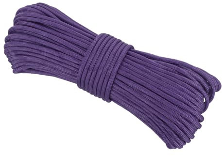 Rebower 550 Paracord Rope 31m, 4mm Thin Paracord Nylon Cord 7-Strand Core [for Tent Camping Outdoor Gear] - Purple