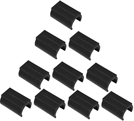 Housoutil 25 Pcs U-shaped Plastic Furniture Foot Pads Non-slip Chair Leg Covers 19mm Tube Clamp Protective Desk and Trampoline Feet Sleeves