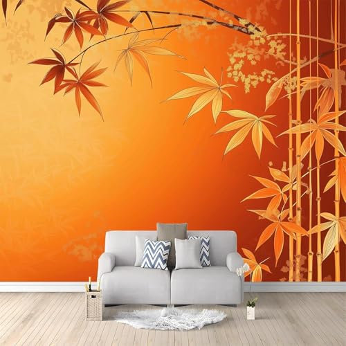 Buohwiwe Papier Peint Panoramique Bambou Japonais Mural 250 x 175 cm (WxH) Bambou Japonais 3D Papier Peint Intisse Poster Photo Fresque Chambre Coucher Salon Grand Décoration Peinture Murale q2048