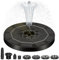Solar Springbrunnen mit LED Licht, 2025 Upgrade 3W Solar Teichpumpe mit 1500mAh Akku, 6 Düse Solar Wasserpumpe, Solar Schwimmender Fontäne Pumpe für Garten, Teich, Vogel-Bad