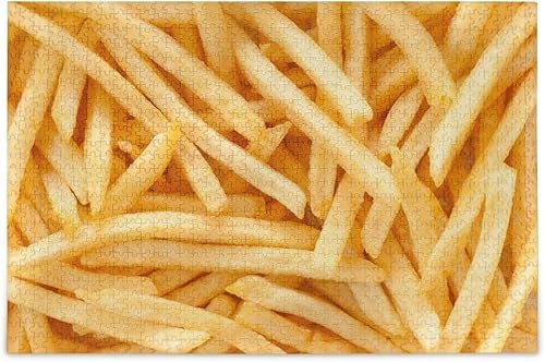 Puzzles for Adults 1000 Pieces - French Fries Potato Suitable for Those who Like challenging Jigsaw Puzzles, Family Leisure and Entertainment Toys