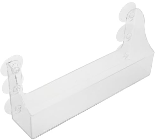 Gadpiparty Saugnapfregal aus Acryl für Kühlschrank Flaschenhalter zur Aufbewahrung von Getränken Kühlschrankorganisation mit Durchsichtigem Ablagefach Sirupablage für Olivenöl