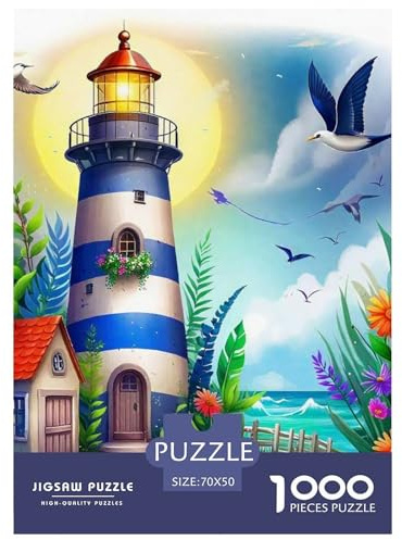 Leuchtturm 1000 Papier-Puzzlespiel Rätsel Familienspiel Für Erwachsene Und Kinder Ab 12 Jahren Für Freunde Geschenke Leuchtturm