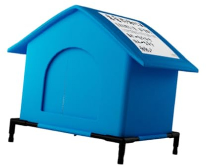Sdlnklm Insulated, Portable And Weatherproof Outdoor Cat House – Ideal As A Winter Tent Or Cat Cave for Garden, Terrace Or Lawn, 36cmx36cmx43cm