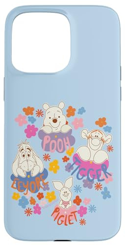 Disney Winnie the Pooh Spring Easter Friendly Flower Faces Case for iPhone 15 Pro Max