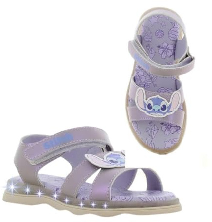 Leomil Lilo & Stitch Sandalen Mädchen | Girls sandals mit Licht, Kindersandalen Mädchen, Sommerschuhe Kinder, Disney Lilo & Stitch, Geschenk