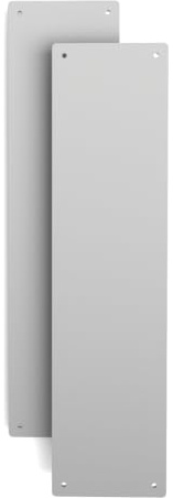 Door Finger Plate with Screws (2, Grey)