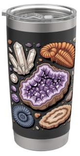 Geology Rocks Geologist Rockhound Minerals Pun Doppelwandiger Edelstahl-Thermobecher