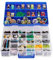 Bins & Things Spielzeugaufbewahrung, Spielzeug-Organizer und Aufbewahrung mit 30 Fächern – Spielzeugbox Vitrine kompatibel mit Hot Wheels, Lego, Barbie – Hot Wheels Organizer, Lego Aufbewahrung