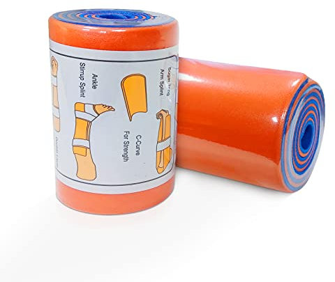 2-Pack Universal Aluminium Rolle Schiene Erste Hilfe Einstellbare Medizinische Polymer Fixing Knochen Erste Hilfe Atmungsaktives Design M336 INCH