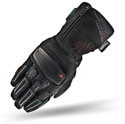 SHIMA Inverno, Wasserdichte Motorradhandschuhe Motorrad Touchscreen Herren, Größe XL, Schwarz