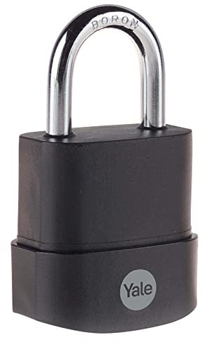 Yale - Y227B/45/122/1 Maximale Sicherheit 45 mm Protector wetterfestes Vorhängeschloss - offener Bügel aus Bor - 3 Schlüssel