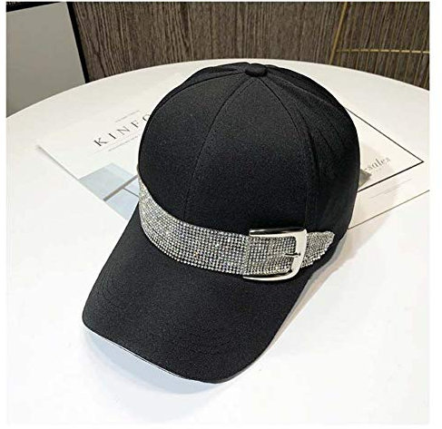 Strass Metall Schnalle schmücken Freizeit Lady Cap Frauen Baseball Hut Peaked Cap Pferdeschwanz Baseball Hüte