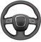 MEWANT Lenkradbezug aus Leder für Audi A3 8P Sportback A4 B8 Avant A5 8T A6 C6 A8 D3 Q5 8R Q7 S3 S4 S5 S6 S8 / A3 Lenkradbezug
