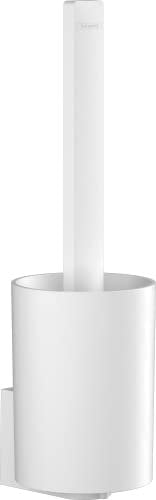 hansgrohe WallStoris - Scopino bagno, scopino wc, spazzolone bagno wc, accessori bagno senza forare, bianco opaco, 27927700