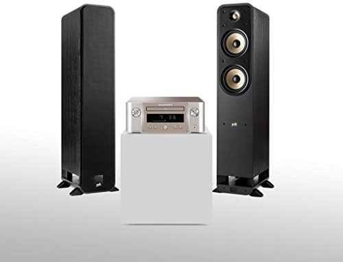 Marantz Melody X Stereosystem, HiFi Anlage mit HEOS Multiroom und Polk Signature Elite ES50 Standlautsprecher