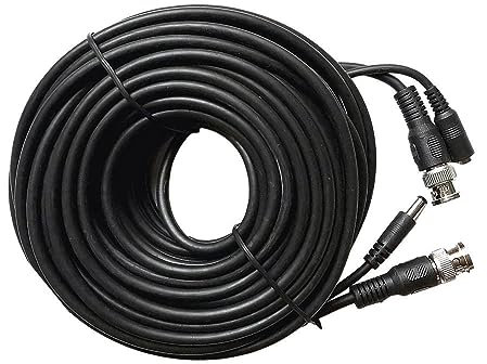 Sentry CCTV Camera Cable 20M/65 Feet BNC Video Power For HD CCTV Camera DVR Security Surveillance System installation 20m Meter