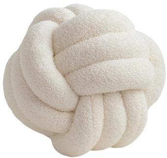 Plüsch-Knoten-Kugelkissen Rundes Weiches Knoten-Kugelkissen, Heimdekoration, Geknotetes Plüschkissen, Knotenkissen, Dekoratives Plüschkissen, Kissen Ball Aus Weichem Material,A10,D22CM