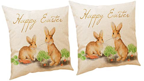 Warmhm Kissenbezug Aus Baumwollleinen Für Ostern Kissenbezug Kissenschutz Für Modernes Zuhause