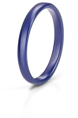 Hmsanase Ring Ringe Damen Bijouterie Herren Hellschwarz-Weiße Ringe Für Damen Und Herren, Ring Mit Glatter Schnittoberfläche, Damenring 6, Blau