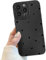 Compatible for iPhone 11 Pro Case, Black Cute Heart Case Design for Women Girls, Soft TPU Slim Profile, Anti-Slip Shockproof Protective Phone Cover for iPhone 11 Pro