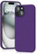 YATWIN Silicone Case for iPhone 15, Soft-Touch, Shockproof, DustProof, Antiskid Full Body Armour Phone Cover for Apple iPhone 15 - Purple