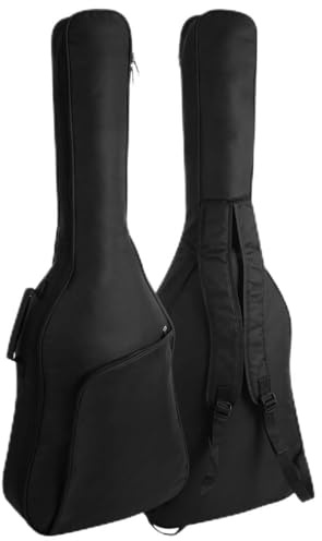 Vattentålig gitarrväska, 38 och 39 akustiska gitarrfodral, 0,4 vadderad ryggsäck med justerbara remmar och förvaringsficka, universell för elektriska och klassiska gitarrer