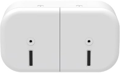 Doppelrollen-Papierbox mit Mittelrolle, Papierhandtuchspender für Badezimmer-WC, Papierhandtuchspender, kompakt für den Heimgebrauch (weiß)