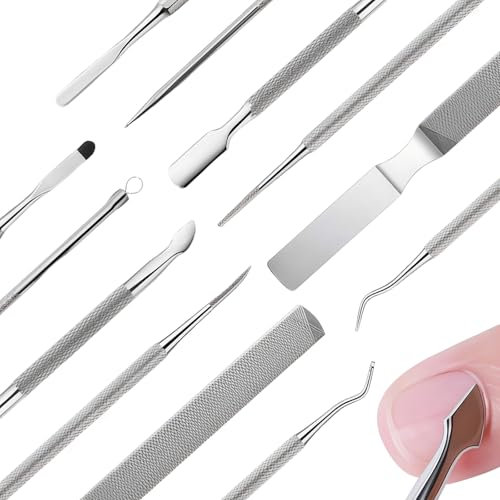 6 pezzi Set di unghie Incarnate, Kit Unghie Incarnite Piedi, Strumenti per Pedicure Professional,Under Nail Cleaner Pedicure Tools, Strumento per Unghie Incarnite