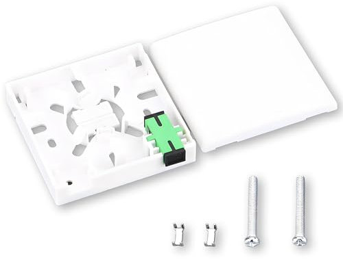 Boîte de jonction en fibre optique à 2 cœurs - Double port SC/LC/APC - Pour boîtier FTTH Fiber Panel Box - Panneau en plastique ABS