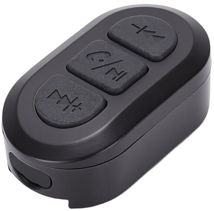 Yanmis Fahrrad-Bluetooth-Telefon-Controller, Fahrrad-Telefon-Fernbedienung, Kabellose -Medien-Fernbedienung mit 15 M Kontrollentfernung, 100-Stunden- für Android-Smartp