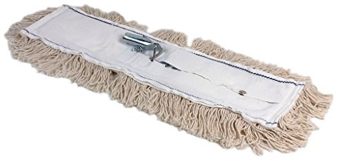 Cofan Mopas Industriales planas de algodón | Con bastidor y acoples metálicos | Ideales para limpieza de pisos con medidas de longitud desde 45 hasta 100 cm.