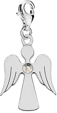 Schutzengel Charm Anhänger für Armbänder 925 Echt Silber Kinder Mädchen Baby Damen für Bettelarmband anhang