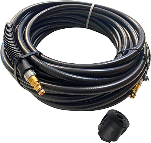 Hochdruckschlauch für alle Kärcher Hochdruckreiniger K2 bis K7 Home & Garden ab Baujahr 2009 mit Click Quick Connect Stecksystem wie 2.641-721.0 mit beidseitigem Quick Click inkl. Adapter M22IG (25m)