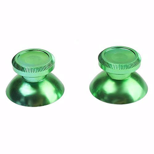 2 tapas de repuesto para palanca de mando analógica de metal para PS4, PS3, Xbox One (verde)
