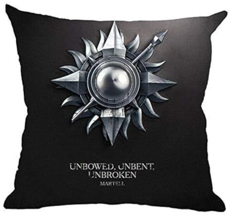 MOCOFO Game of Thrones Kissenbezug 45 x 45 cm - schwarzer Sonnenblume - Kissenhülle Herbst kissenbezüge - Für Kissen 45 x 45 cm