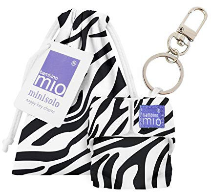 Bambino Mio, Minisolo (Windel-Schlüsselanhänger), Savannen Streifen, mehrfarbig, MINI SAV