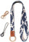 SENLLY Umhängeband Schlüsselband Neck Lanyard strip mit und echtem Leder, für Schlüssel, ID Badge Card Holder, Ausweishülle, Mobile Handys Telefon