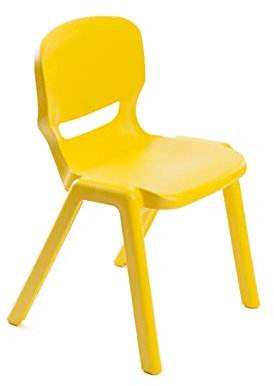 Tagar Kinderstuhl, Polypropylen, Gelb, Größe 3