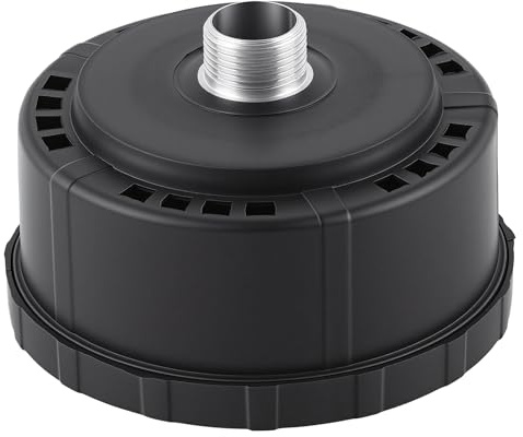 Luftkompressor Schalldämpfer Einlassfilter Kunststoffschale Runder Schalldämpfer 3/4 25mm Filter Einlassdurchmesser 80mm